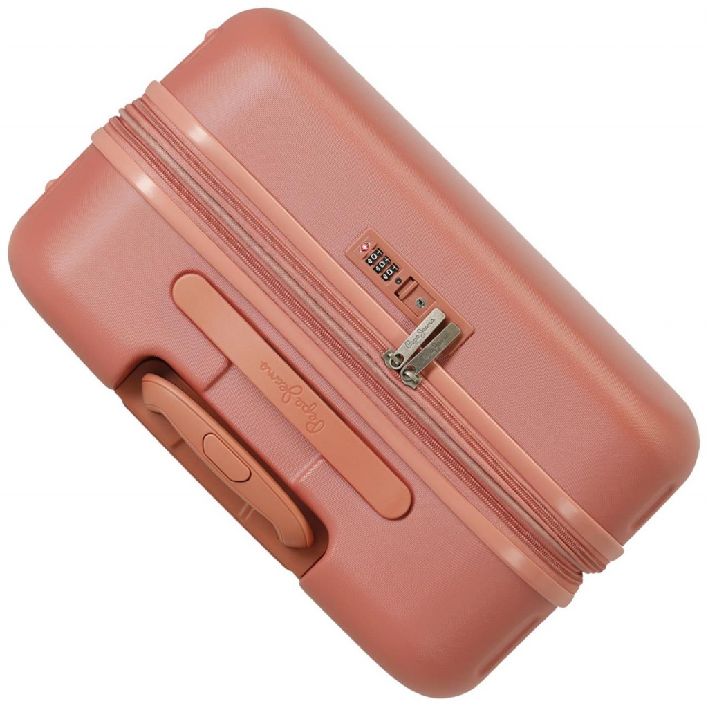 PEPE JEANS Highlight Terracota, Sada luxusných ABS cestovných kufrov 70cm/55cm, 7689526