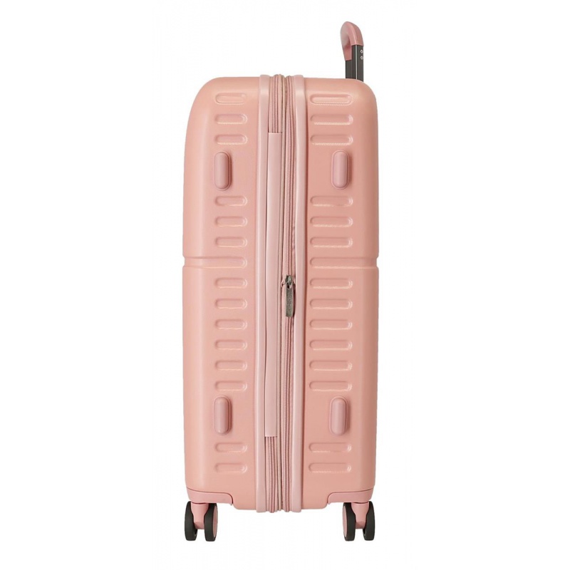 PEPE JEANS Highlight Rosa Claro, Sada luxusných ABS cestovných kufrov 70cm/55cm, 7689524 PEPE JEANS Highlight Rosa Claro, Sada luxusných ABS cestovných kufrov 70cm/55cm, 7689524