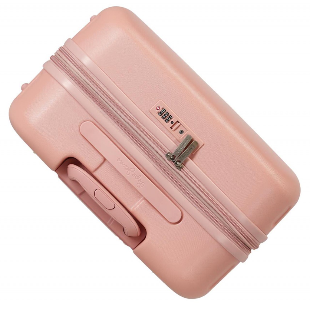 PEPE JEANS Highlight Rosa Claro, Sada luxusných ABS cestovných kufrov 70cm/55cm, 7689524