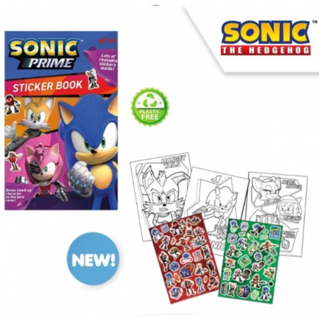 Kreativní set Ježek Sonic (omalovánky, samolepky), SN00013