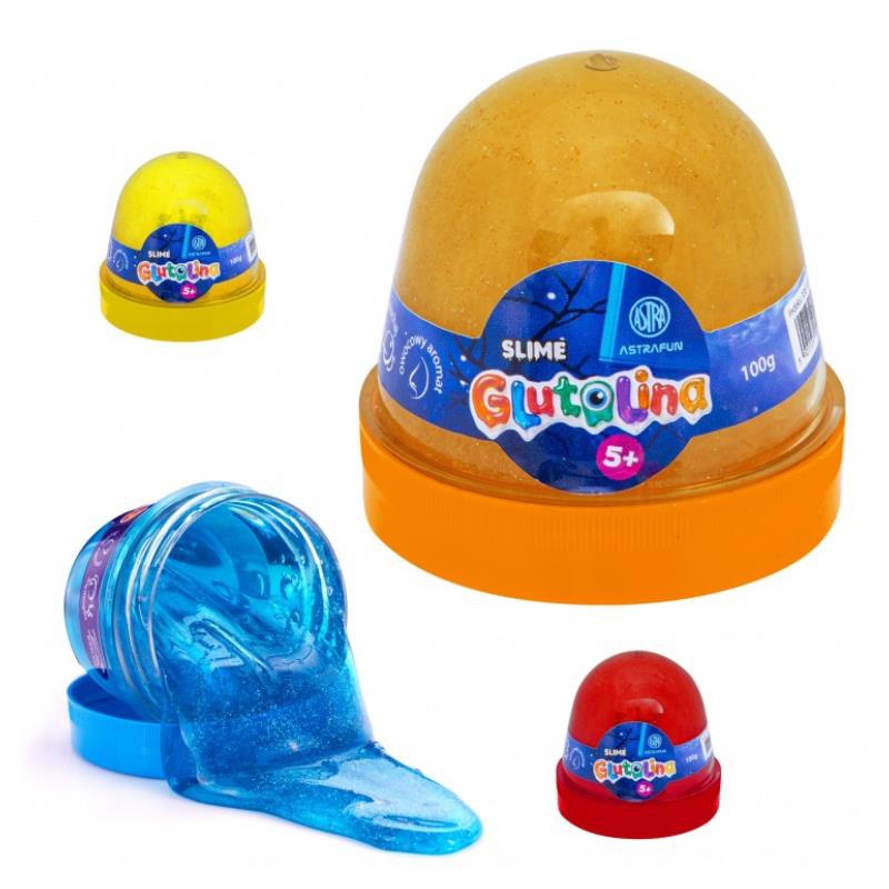 AstraFUN, Zábavná antistresová hmota Glutolina Slime, mix farieb, 100g, 336122003 AstraFUN, Zábavná antistresová hmota Glutolina Slime, mix farieb, 100g, 336122003