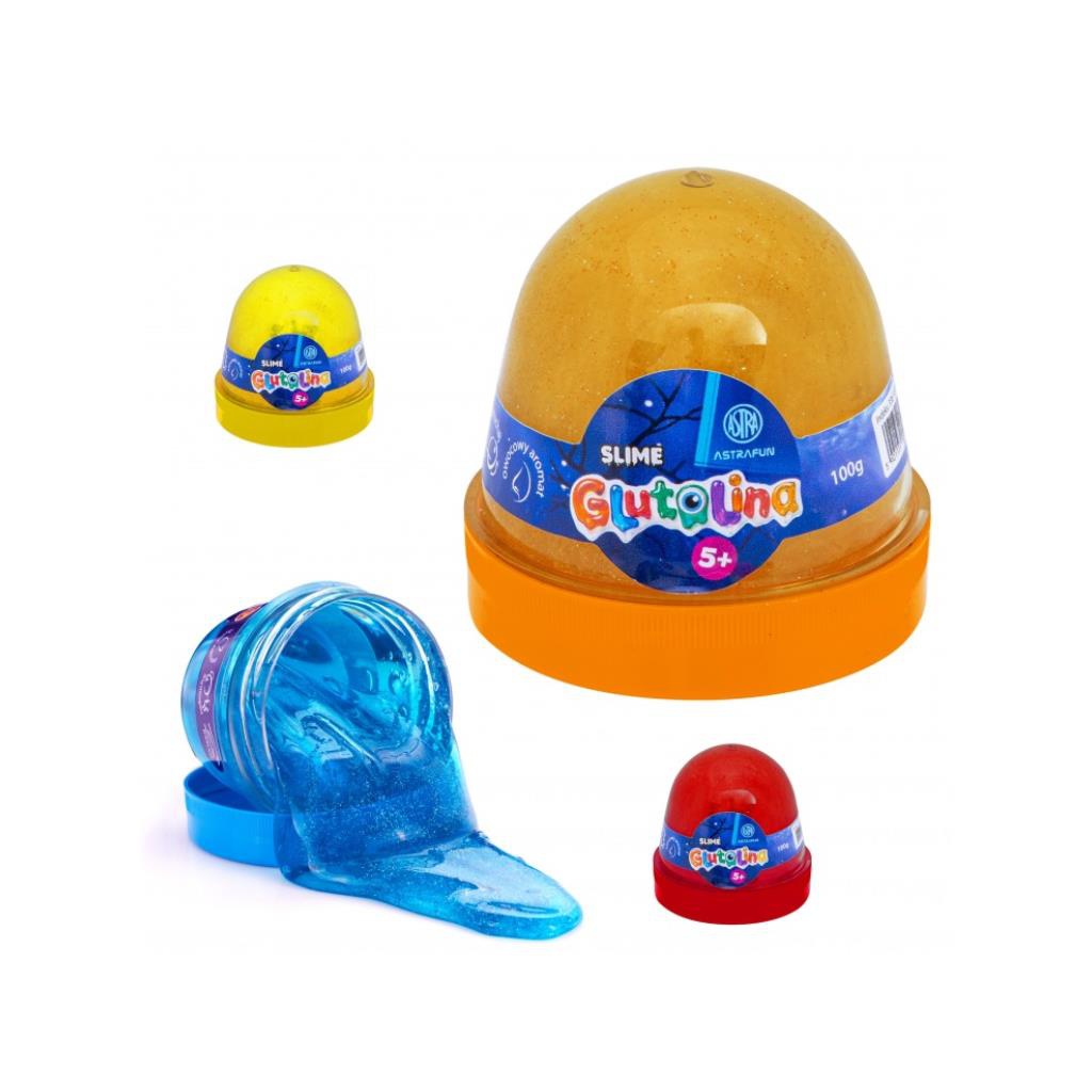 AstraFUN, Zábavná antistresová hmota Glutolina Slime, mix barev, 100g, 336122003