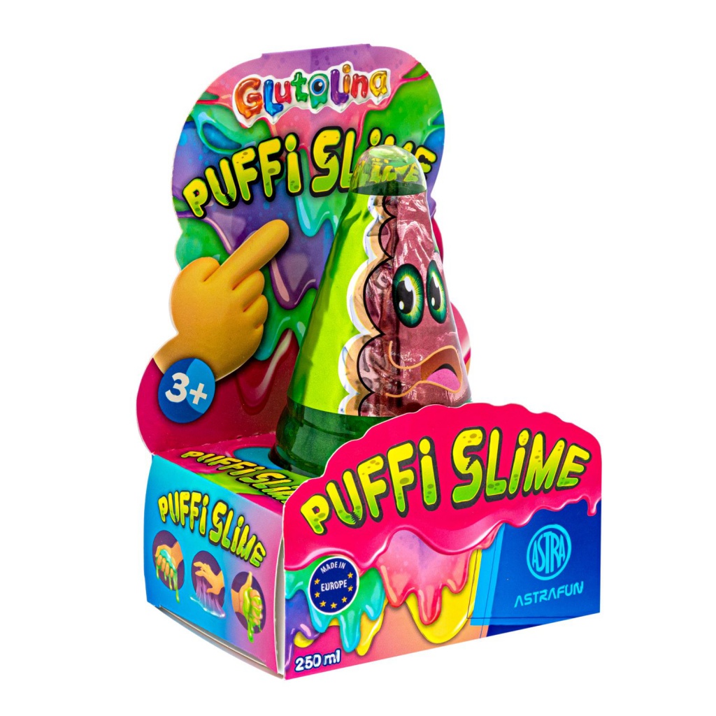 AstraFUN, Zábavná antistresová hmota Glutolina Slime, mix barev, 250g, 336122001