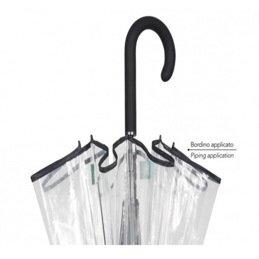 Automatický deštník Perletti Border Transparent, 26387