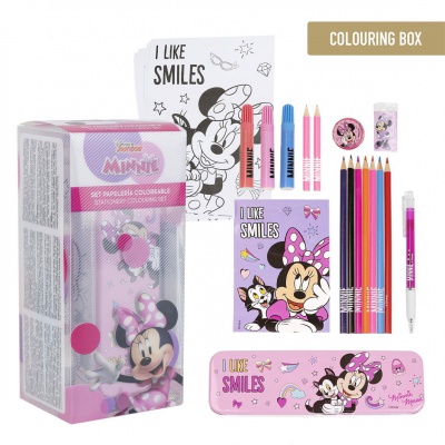 Kreativní set Minnie Mouse (omalovánky, pastelky, samolepky, blok), 2700000838 Kreativní set Minnie Mouse (omalovánky, pastelky, samolepky, blok), 2700000838