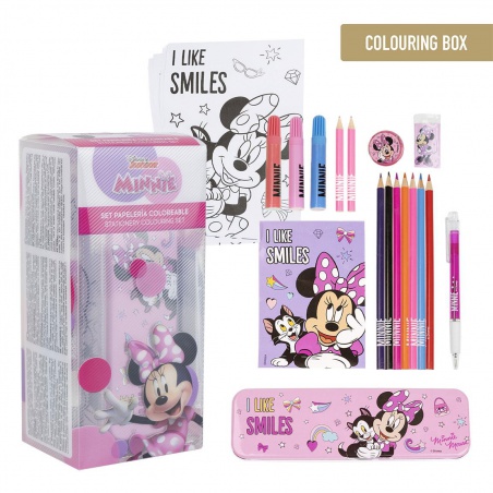 Kreativní set Minnie Mouse (omalovánky, pastelky, samolepky, blok), 2700000838