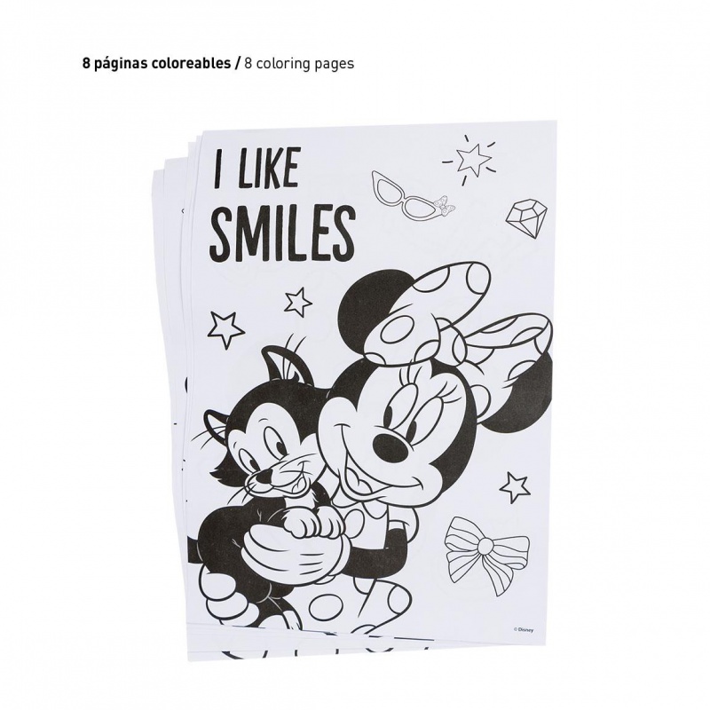 Kreativní set Minnie Mouse (omalovánky, pastelky, samolepky, blok), 2700000838 Kreativní set Minnie Mouse (omalovánky, pastelky, samolepky, blok), 2700000838