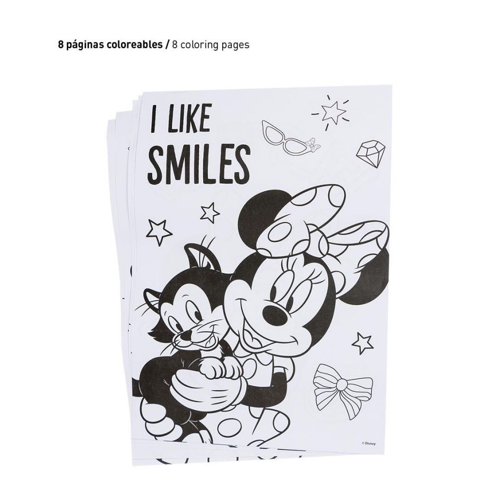 Kreativní set Minnie Mouse (omalovánky, pastelky, samolepky, blok), 2700000838