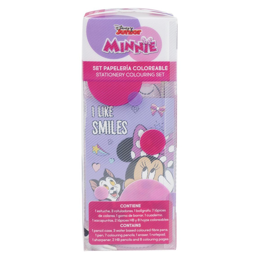 Kreatívny set Minnie Mouse (omaľovánky, pastelky, samolepky, blok), 2700000838