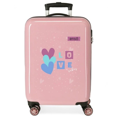 ABS Cestovný kufor ENSO Love Vibes, 55x38x20cm, 34L, 9451721 (small) ABS Cestovný kufor ENSO Love Vibes, 55x38x20cm, 34L, 9451721 (small)