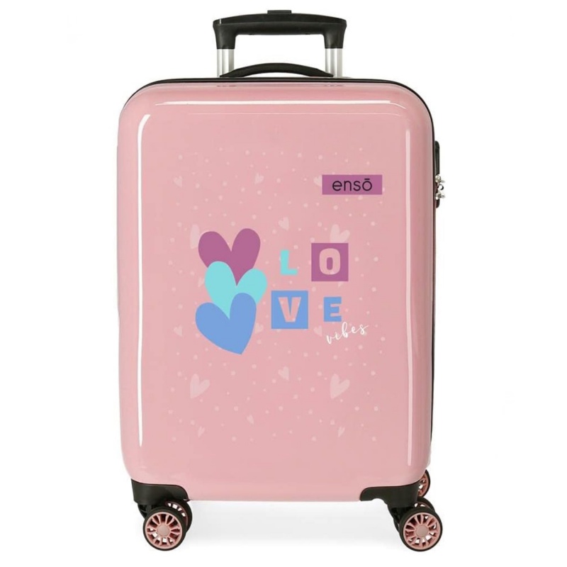 ABS Cestovný kufor ENSO Love Vibes, 55x38x20cm, 34L, 9451721 (small) ABS Cestovný kufor ENSO Love Vibes, 55x38x20cm, 34L, 9451721 (small)