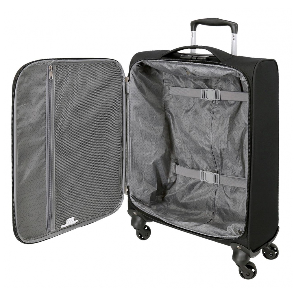 Textilný cestovný kufor ROLL ROAD ROYCE Black, 55x40x20cm, 39L – čierny, 5019121