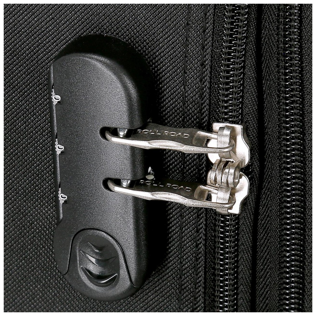 Textilní cestovní kufr ROLL ROAD ROYCE Black/Černý, 55x40x20cm, 39L, 5019121 (small)