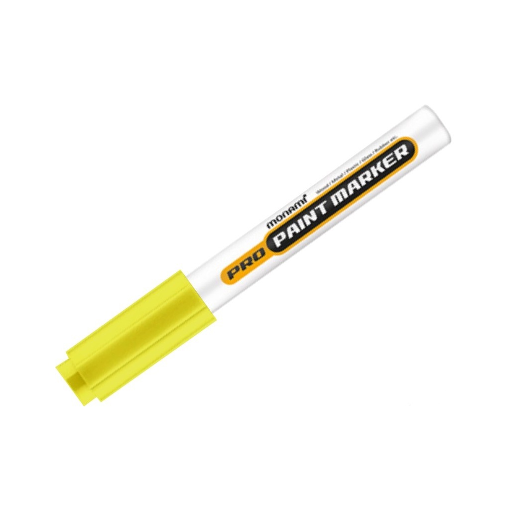 Profesionálny popisovač Monami Pro Paint Marker, 2mm, Žltý