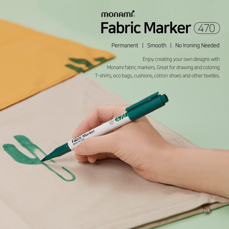 Sada popisovačov na textil Monami FABRIC MARKER 470, 15+1ks Sada popisovačov na textil Monami FABRIC MARKER 470, 15+1ks