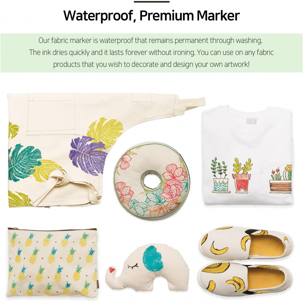 MONAMI Sada popisovačů na textil FABRIC MARKER 470, 15+1ks