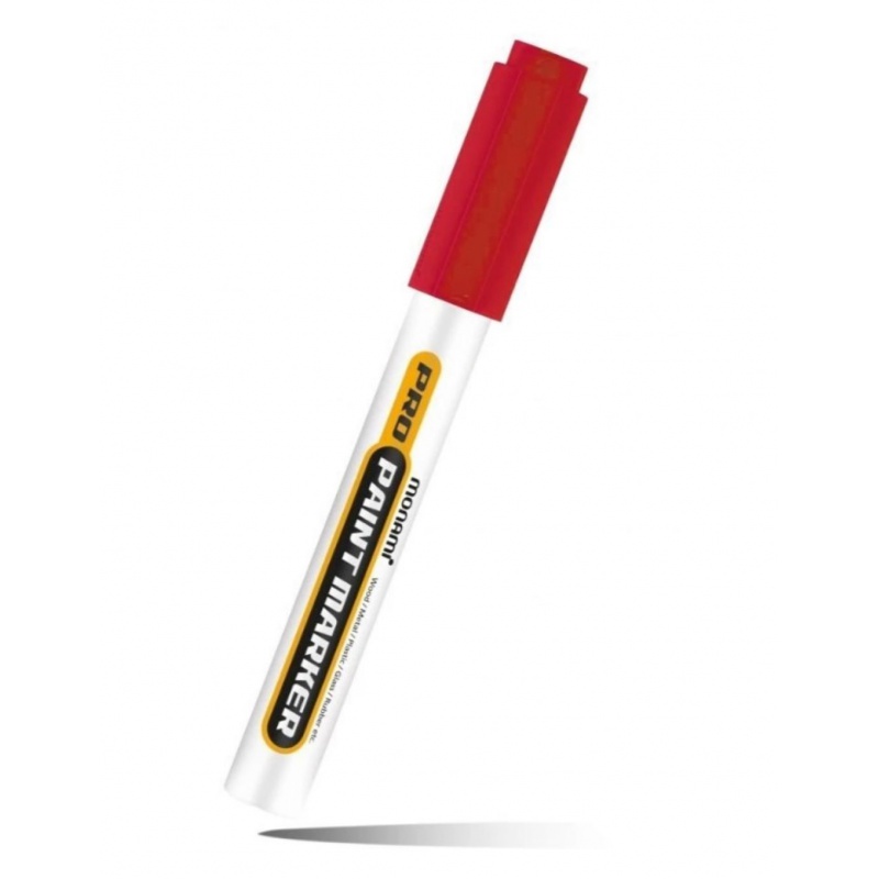 Profesionálny popisovač Monami Pro Paint Marker, 2mm, Červený Profesionálny popisovač Monami Pro Paint Marker, 2mm, Červený