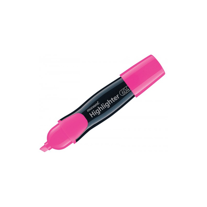 Zvýrazňovač Monami 604, šikmý hrot 1-6mm, Ružový Zvýrazňovač Monami 604, šikmý hrot 1-6mm, Ružový
