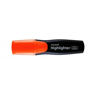 Zvýrazňovač Monami 604, šikmý hrot 1-6mm, Oranžový Zvýrazňovač Monami 604, šikmý hrot 1-6mm, Oranžový