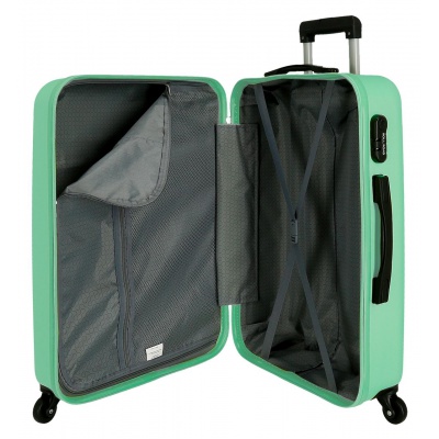 ABS Cestovný kufor ROLL ROAD FLEX Turquesa, 65x46x23cm, 56L, 584926B (medium) ABS Cestovný kufor ROLL ROAD FLEX Turquesa, 65x46x23cm, 56L, 584926B (medium)