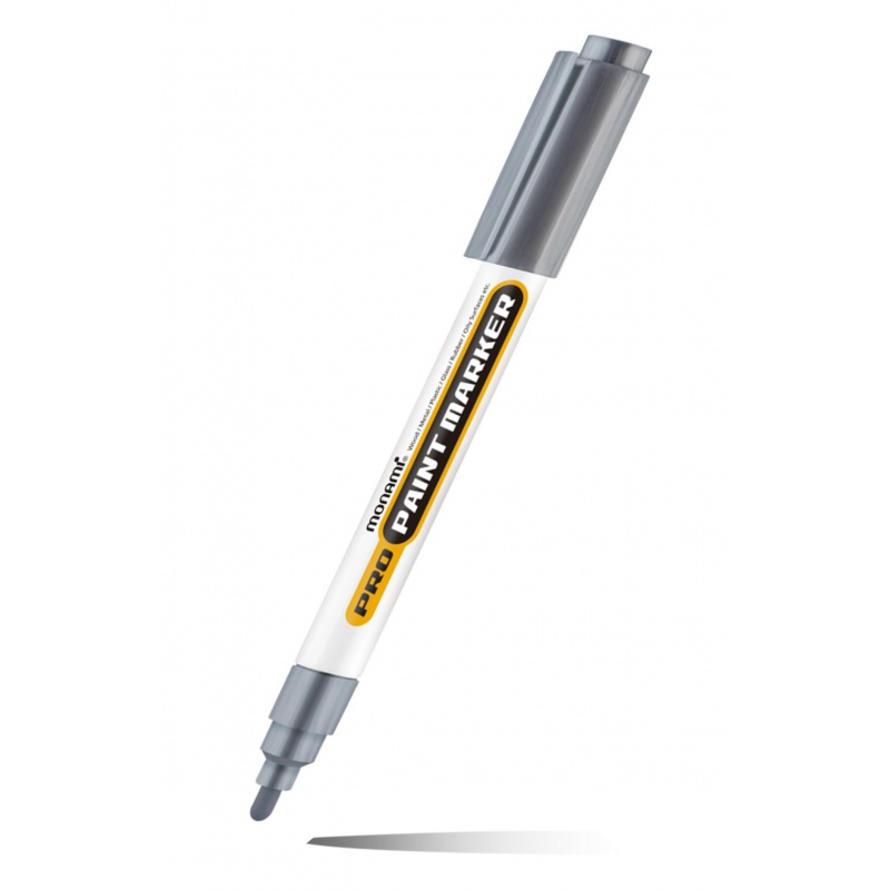 MONAMI Permanentní průmyslový popisovač ProPaint, 2mm, Stříbrný MONAMI Permanentní průmyslový popisovač ProPaint, 2mm, Stříbrný