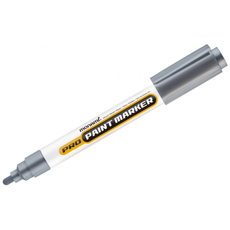 Profesionálny popisovač Monami Pro Paint Marker, 2mm, Strieborný Profesionálny popisovač Monami Pro Paint Marker, 2mm, Strieborný