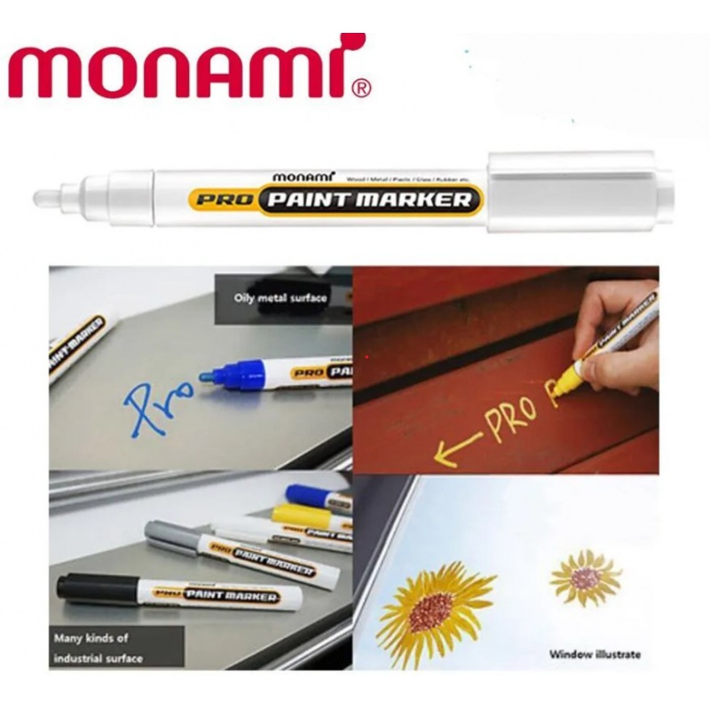 Profesionálny popisovač Monami Pro Paint Marker, 2mm, Zlatý Profesionálny popisovač Monami Pro Paint Marker, 2mm, Zlatý