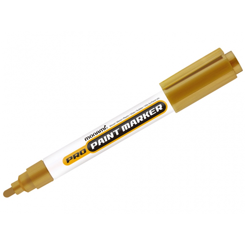 Profesionálny popisovač Monami Pro Paint Marker, 2mm, Zlatý Profesionálny popisovač Monami Pro Paint Marker, 2mm, Zlatý