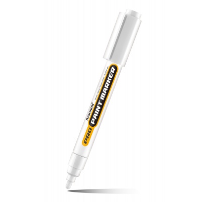 MONAMI Permanentní průmyslový popisovač ProPaint, 2mm, Bílý MONAMI Permanentní průmyslový popisovač ProPaint, 2mm, Bílý