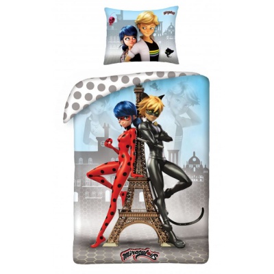 Obojstranné bavlnené obliečky KÚZELNÁ LIENKA Paris, 140/200+70/90, MIR-4343BL Obojstranné bavlnené obliečky KÚZELNÁ LIENKA Paris, 140/200+70/90, MIR-4343BL
