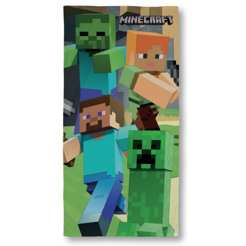 Bavlnená osuška 70/140cm Halantex MINECRAFT, MNC-310T Bavlnená osuška 70/140cm Halantex MINECRAFT, MNC-310T