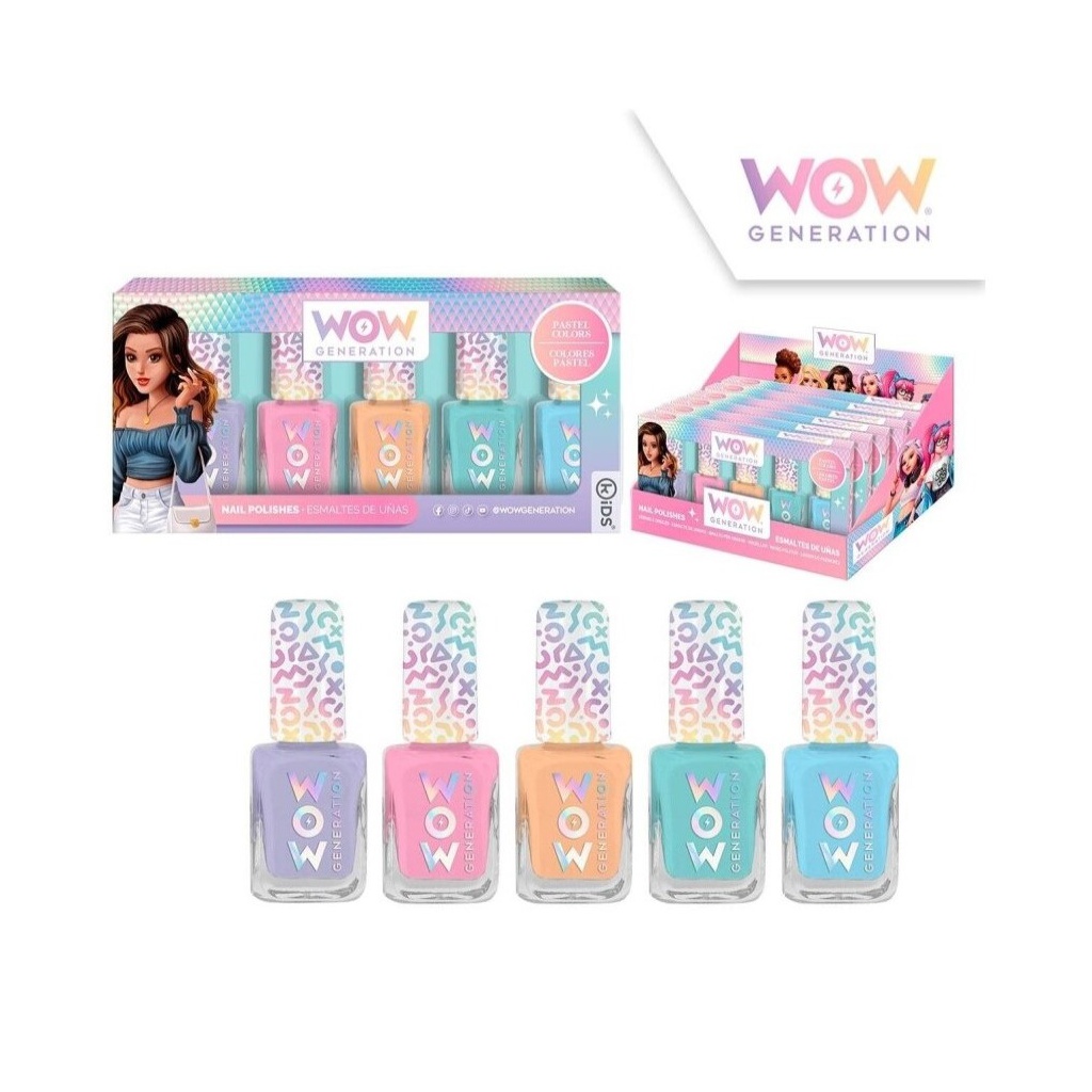 Sada pěti pastelových laků na nehty WOW, WOW00018