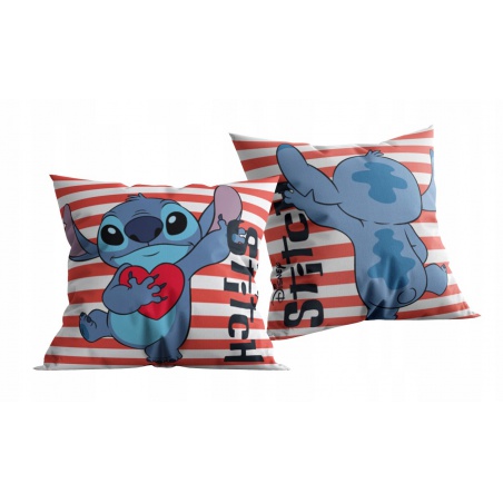Oboustranný dekorační polštářek Lilo & Stitch, 40/40cm, ST3C
