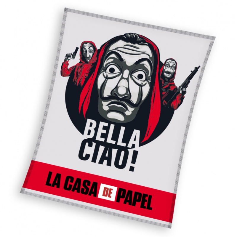 Flísová deka 150/200cm MONEY HEIST (LA CASA DE PAPEL), LCDP211023 Flísová deka 150/200cm MONEY HEIST (LA CASA DE PAPEL), LCDP211023