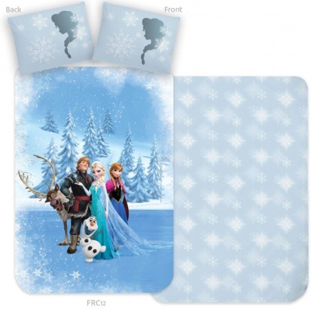 Bavlnené obliečky do postieľky DISNEY FROZEN, 100/135+60/40, FR13399