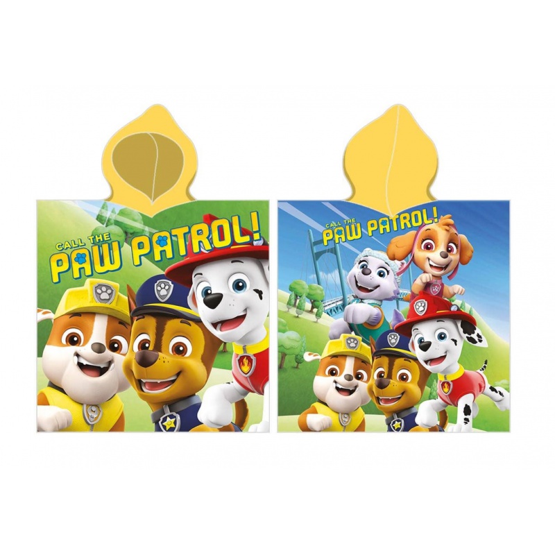 Bavlnené pončo 55/110cm Carbotex Paw Patrol, PAW235001 Bavlnené pončo 55/110cm Carbotex Paw Patrol, PAW235001