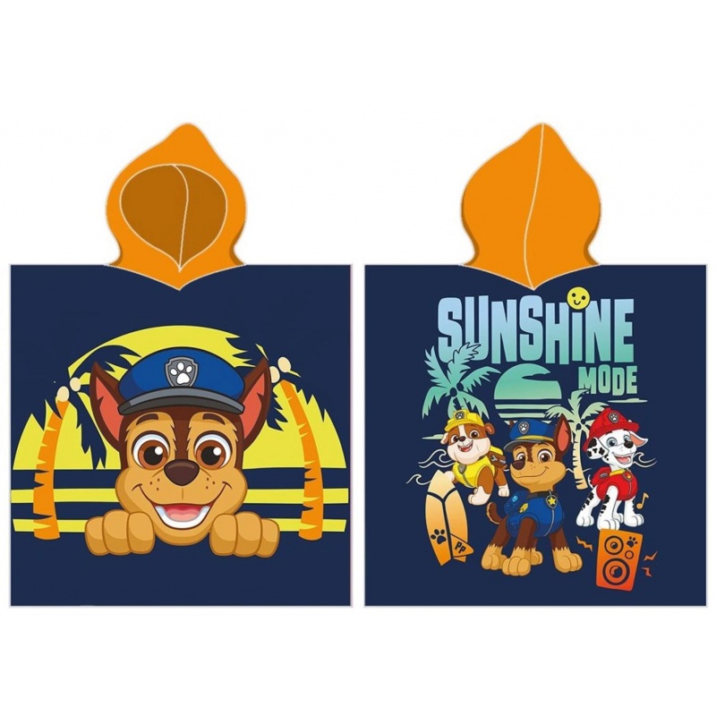 Bavlnené pončo 55/110cm Carbotex Paw Patrol, PAW239700 Bavlnené pončo 55/110cm Carbotex Paw Patrol, PAW239700