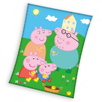 Luxusná deka 150/200cm Peppa Pig Coral, PP212119