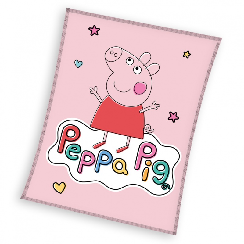 Mikroplyšová deka 110/140cm Peppa Pig, PP224051 Mikroplyšová deka 110/140cm Peppa Pig, PP224051