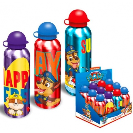 Hliníková fľaša na pitie PAW PATROL / modrá, 500ml, CD210A