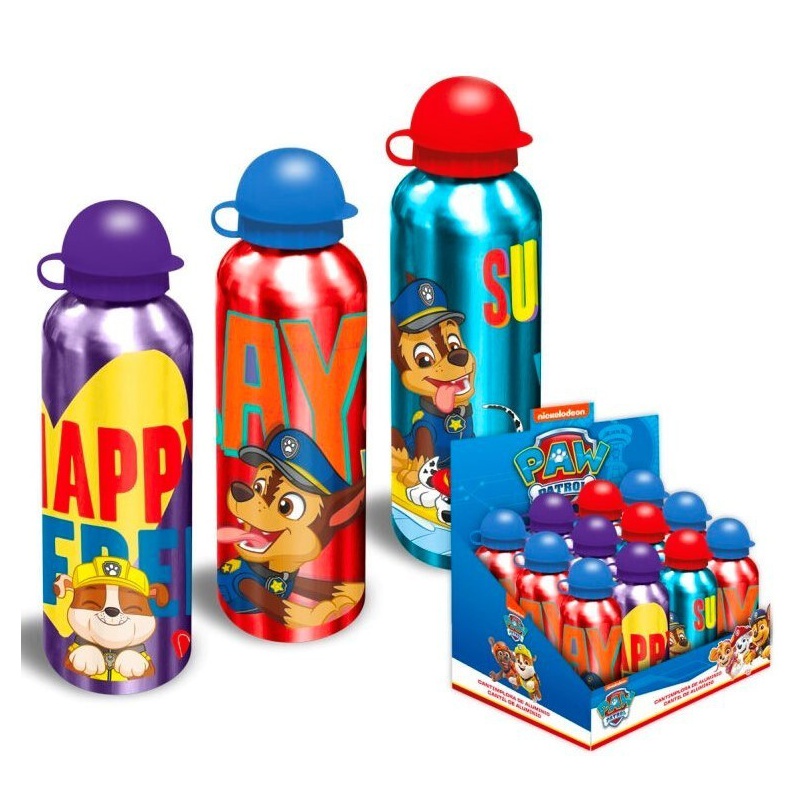 Hliníková fľaša na pitie PAW PATROL / červená, 500ml, CD210A Hliníková fľaša na pitie PAW PATROL / červená, 500ml, CD210A