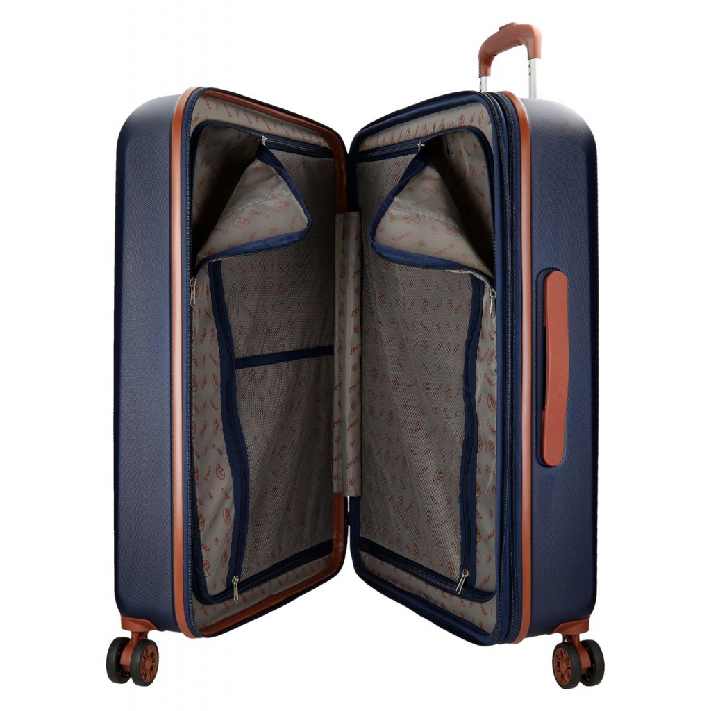 EL POTRO Ocuri Marino, ABS Cestovný kufor 70x49x28cm, 81L, 5128826 (medium exp.)