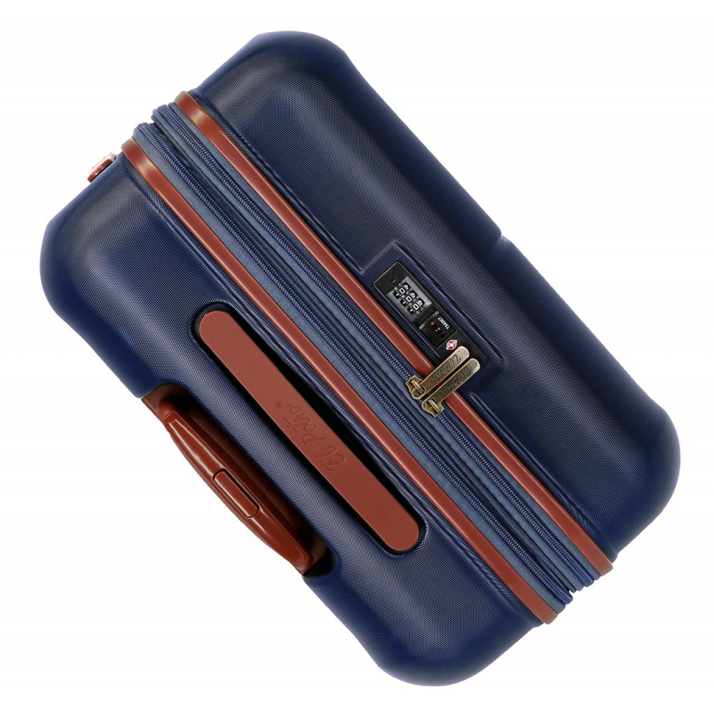 EL POTRO Ocuri Marino, ABS Cestovný kufor 70x49x28cm, 81L, 5128826 (medium exp.)