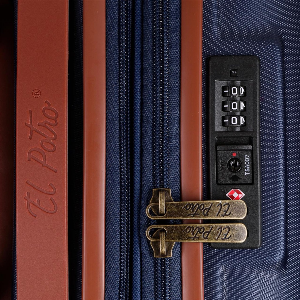 EL POTRO Ocuri Marino, ABS Cestovný kufor 70x49x28cm, 81L, 5128826 (medium exp.)