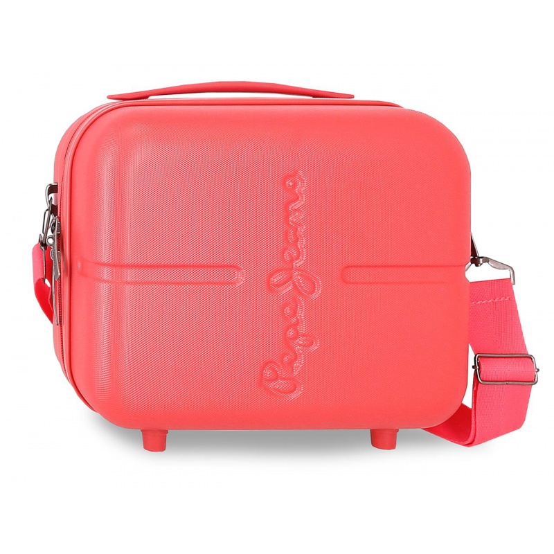 PEPE JEANS Highlight Coral, Cestovní kosmetický kufřík, 21x29x15cm, 768392D PEPE JEANS Highlight Coral, Cestovní kosmetický kufřík, 21x29x15cm, 768392D
