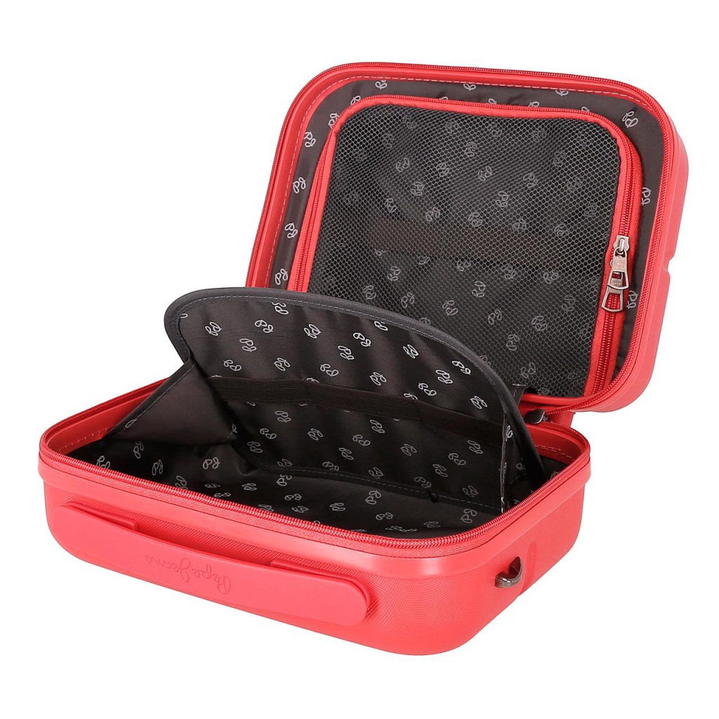 PEPE JEANS Highlight Coral – Kozmetický kufrík 21×29×15 cm, 9 L (štýlový cestovný doplnok)