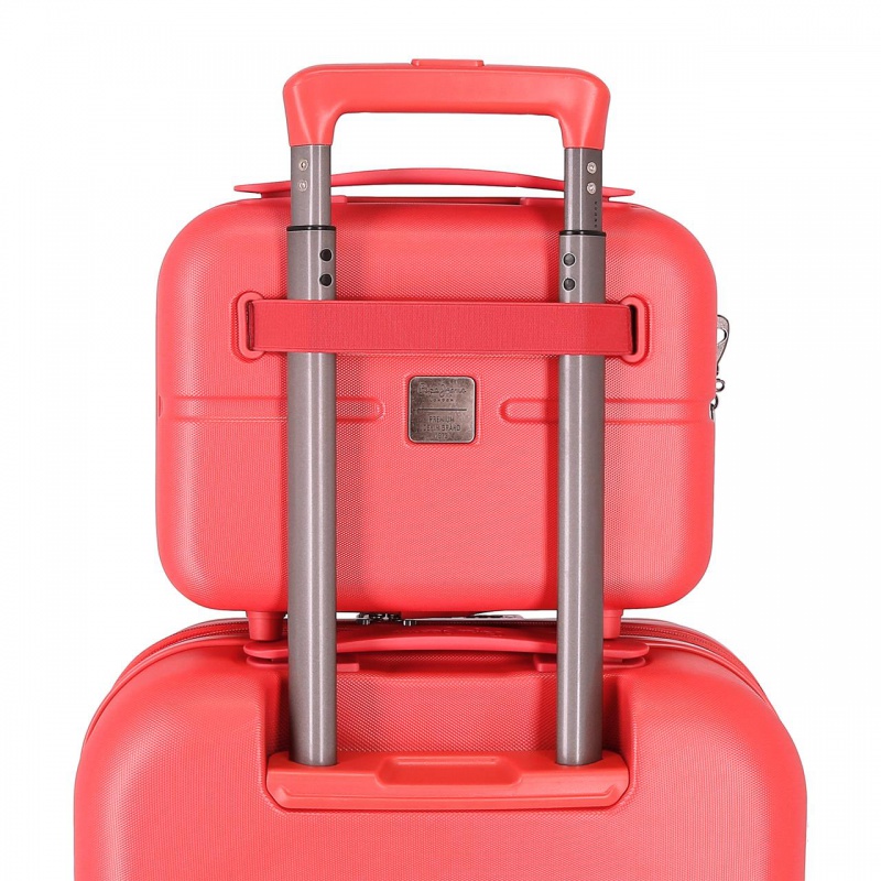 PEPE JEANS Highlight Coral, Cestovní kosmetický kufřík, 21x29x15cm, 768392D PEPE JEANS Highlight Coral, Cestovní kosmetický kufřík, 21x29x15cm, 768392D