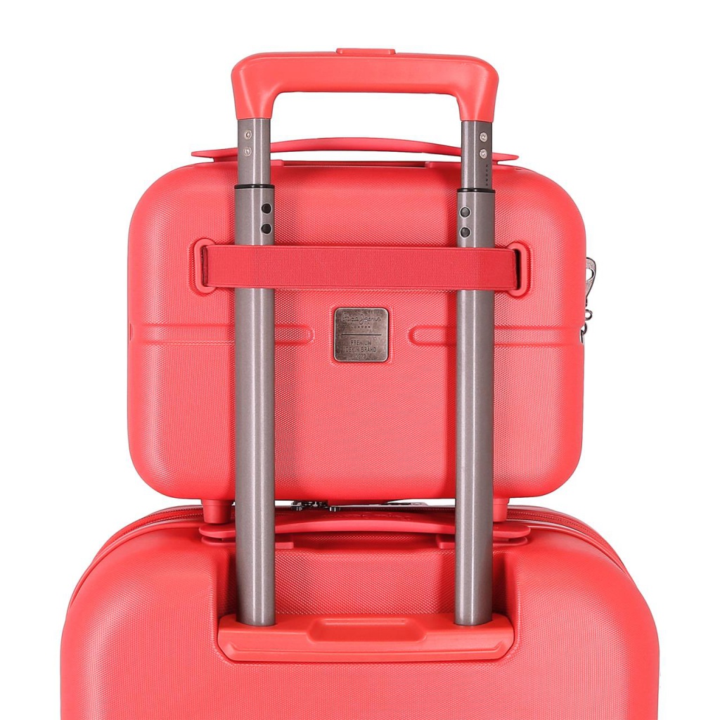 PEPE JEANS Highlight Coral – Kozmetický kufrík 21×29×15 cm, 9 L (štýlový cestovný doplnok)