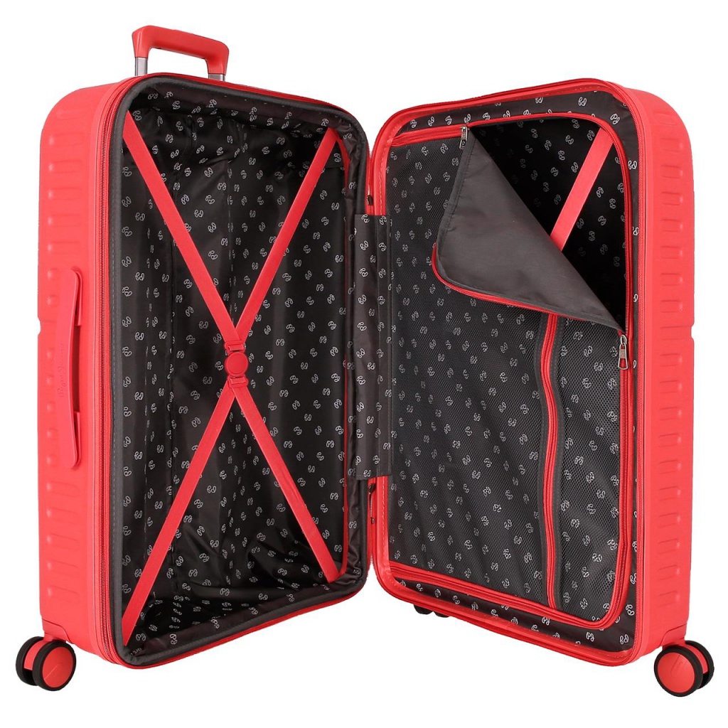 PEPE JEANS Highlight Coral, Cestovní kufr, 70x48x28cm, 79L, 768922D (medium exp.)