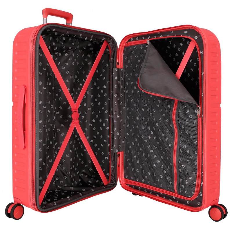PEPE JEANS Highlight Coral, Sada luxusních ABS cestovních kufrů 70cm/55cm,768952D PEPE JEANS Highlight Coral, Sada luxusních ABS cestovních kufrů 70cm/55cm,768952D